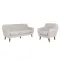 Emma 3 Seater Sofa with Emma Armchair - Sand