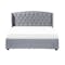 Madeline 4 Drawer Queen Bed - Shadow Grey (Fabric) - 0