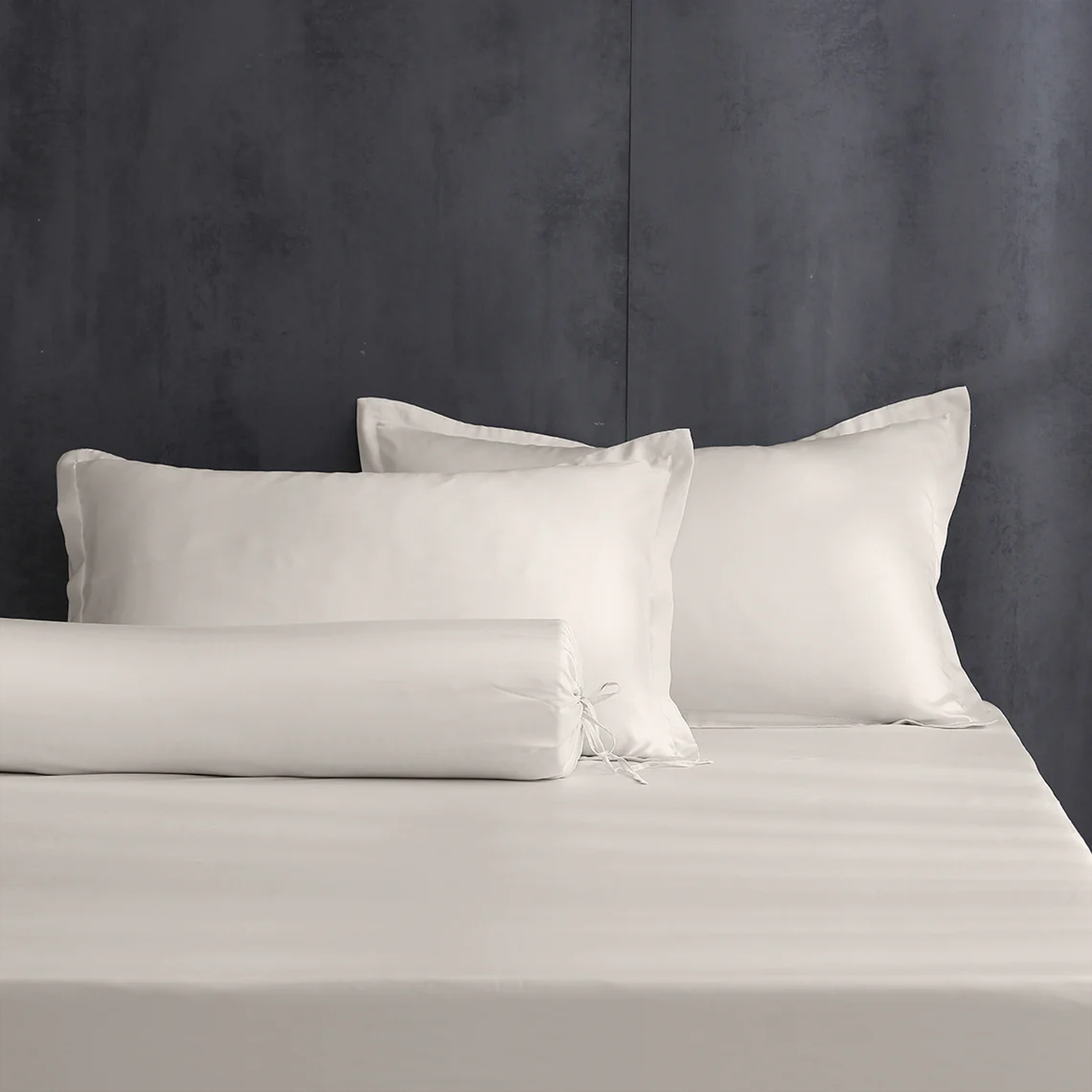 Robinsons Pure Organic Cotton Fitted Sheet Set Heritage Collection -  Light Grey (4 Sizes)