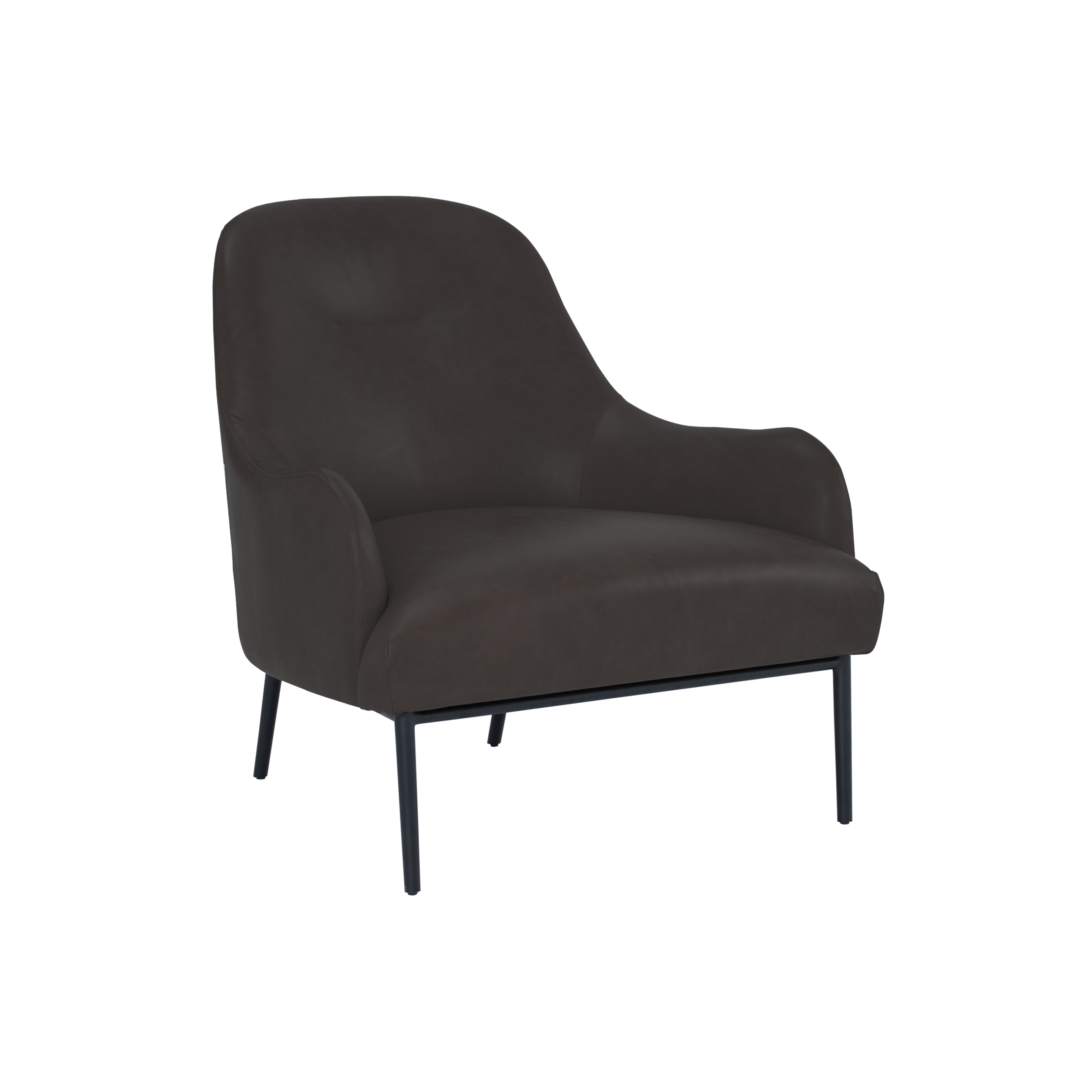 black modern armchair