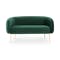 Alero 2 Seater Sofa - Dark Green (Velvet)