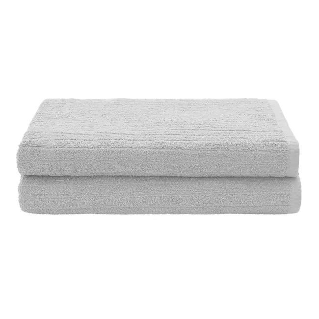 EVERYDAY 100% Cotton Bath Sheet 160 x 100 cm - Cloud - 3 - Soft, fluffy, white, neatly folded, towel set, clean, textured