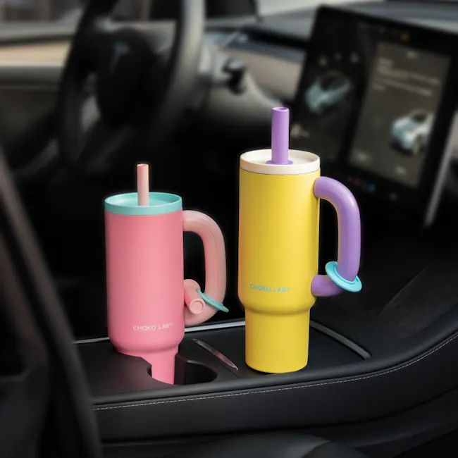 CHAKOLAB BAWANG Ceramic Thermal Cup 1050ml - Yellow Purple - 2