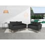 Hana 3 Seater Sofa with Hana 2 Seater Sofa - Charcoal - 1