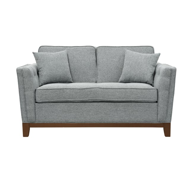 Byron 2 Seater Sofa - Walnut, Siberian Grey - 9