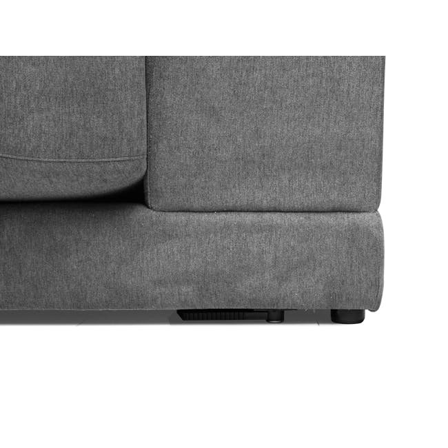 Abby Chaise Lounge Sofa - Stone - 11