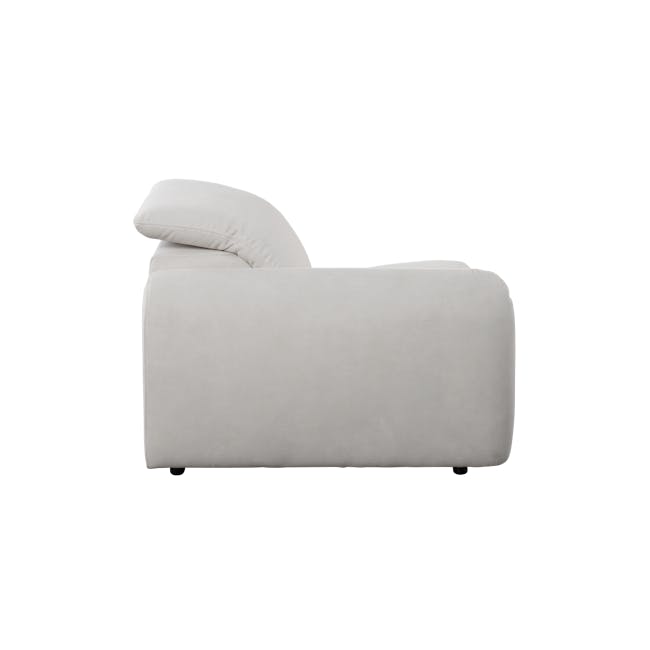 Harmony 2 Seater Power Recliner Sofa - Misty Grey (Scratch Resistant) - Zero Wall - 30 - Luxurious beige sofa, minimalist