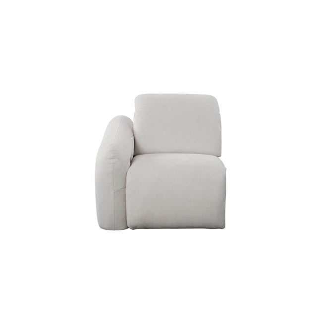 Harmony 3 Seater Power Recliner Sofa - Misty Grey (Scratch Resistant) - Zero Wall - 31 - Luxurious white sofa, minimalist