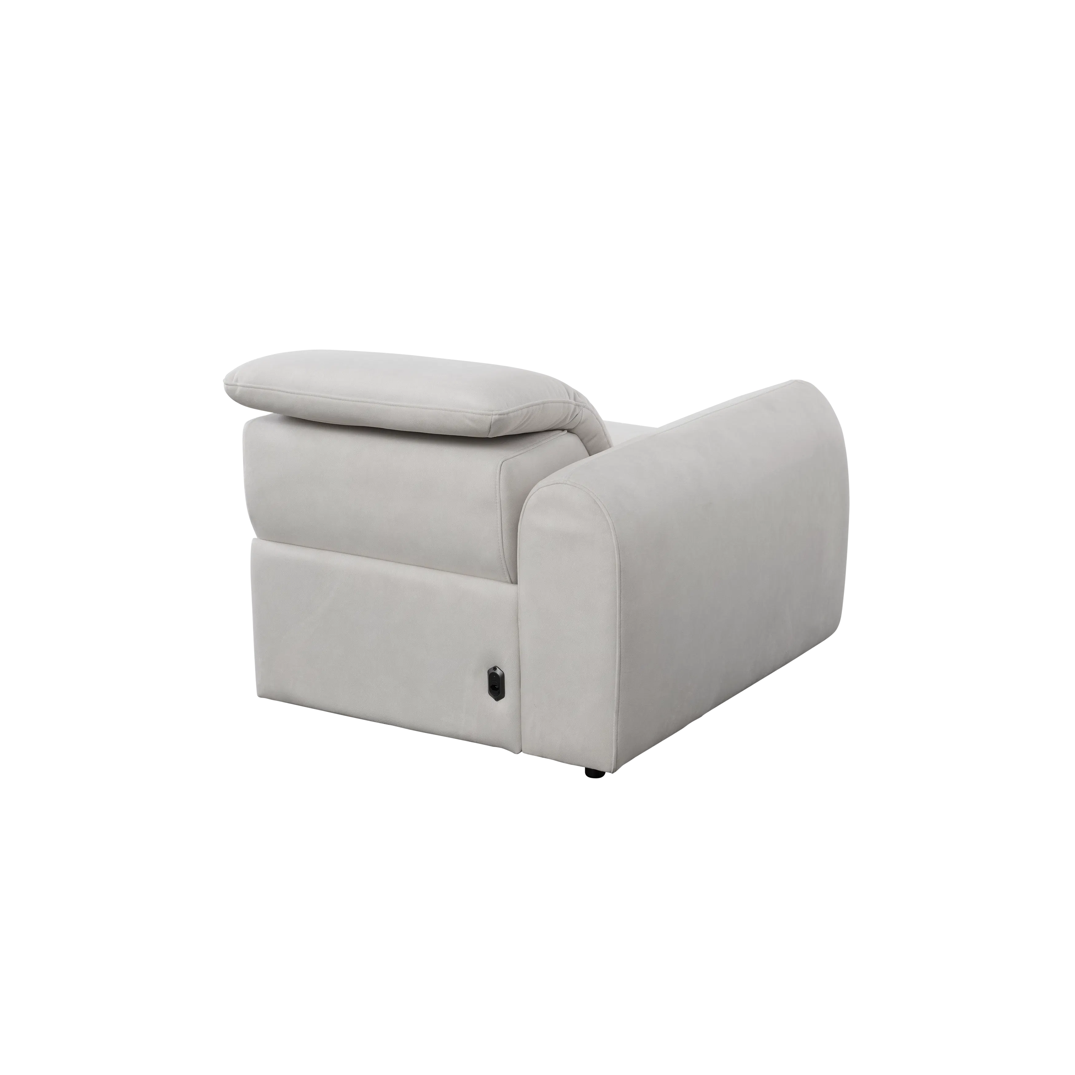 Harmony Left Arm Power Recliner Unit - Misty Grey (Scratch Resistant) - 7