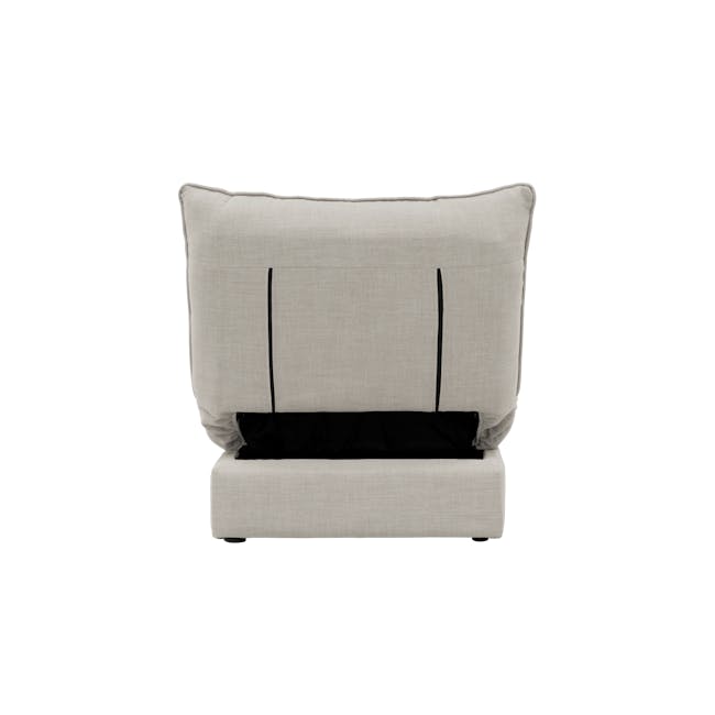 Tessa Storage Lounge Sofa Bed - Beige (Eco Clean Fabric) - 14