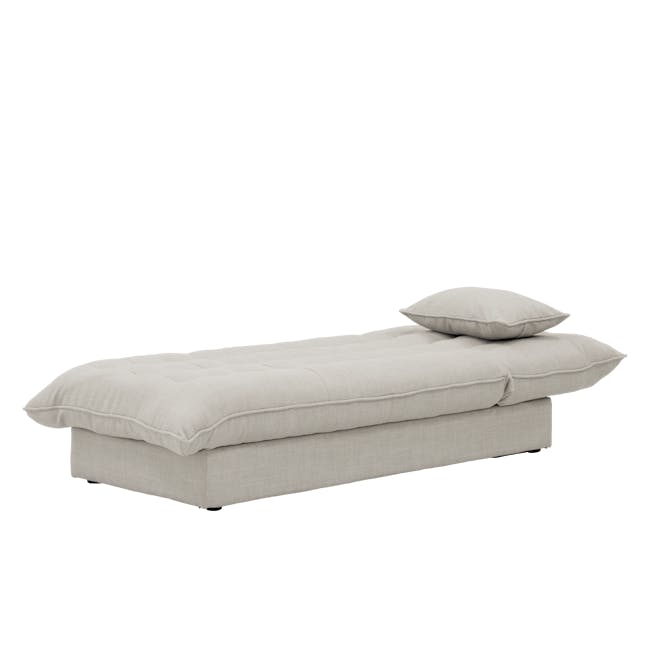 Tessa Storage Lounge Sofa Bed - Beige (Eco Clean Fabric) - 17