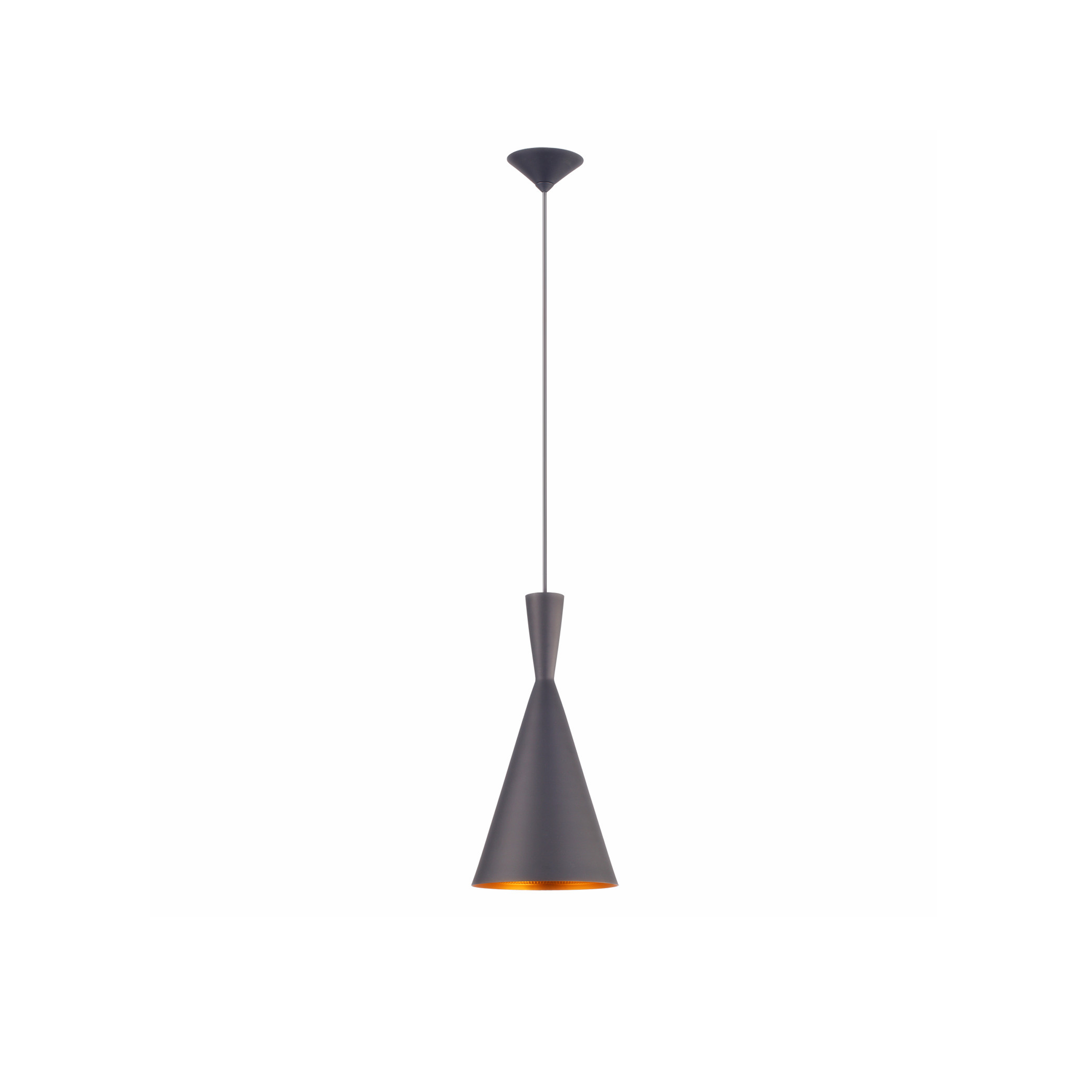 black cone pendant lights