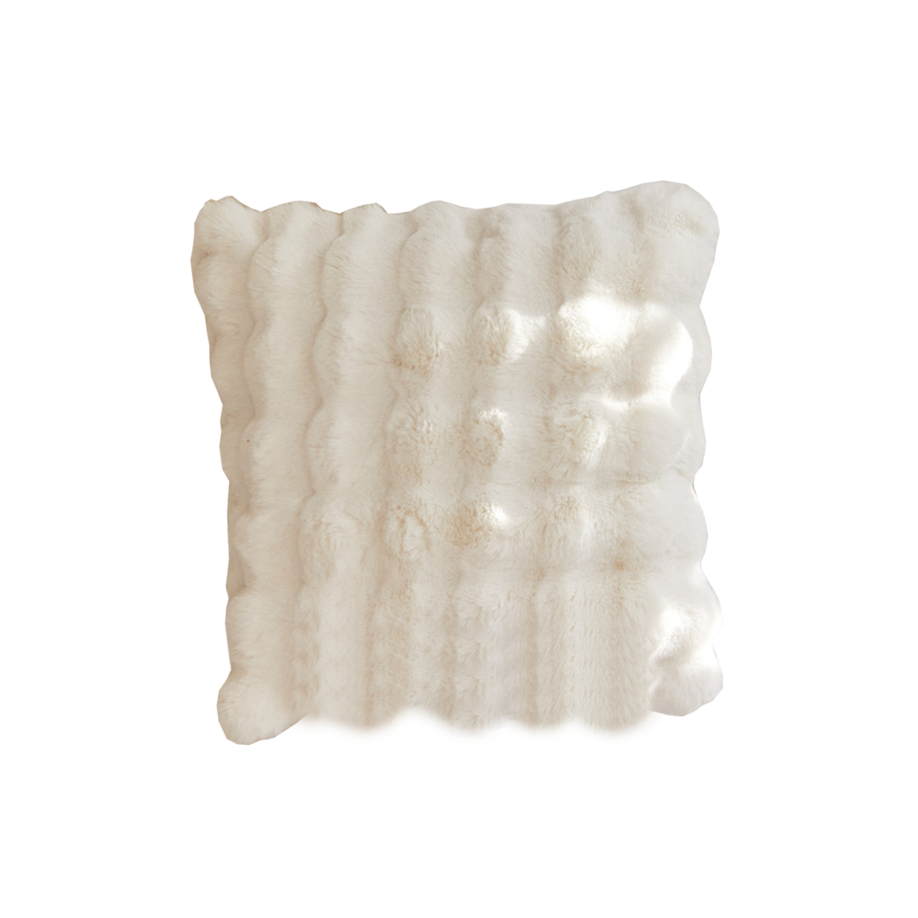 Alba Plush Cushion Cover Off White, Cushion Covers by HipVan HipVan