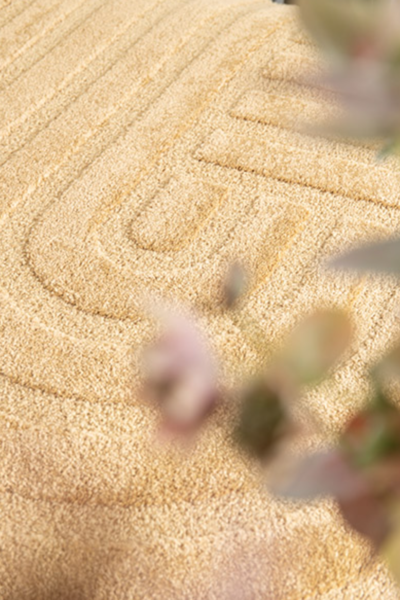 Cocoon High Pile Rug Mustard Lanes (2 Sizes), Heritage Carpets HipVan