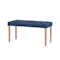 Dahlia Bench 0.9m - Natural, Navy (Fabric)