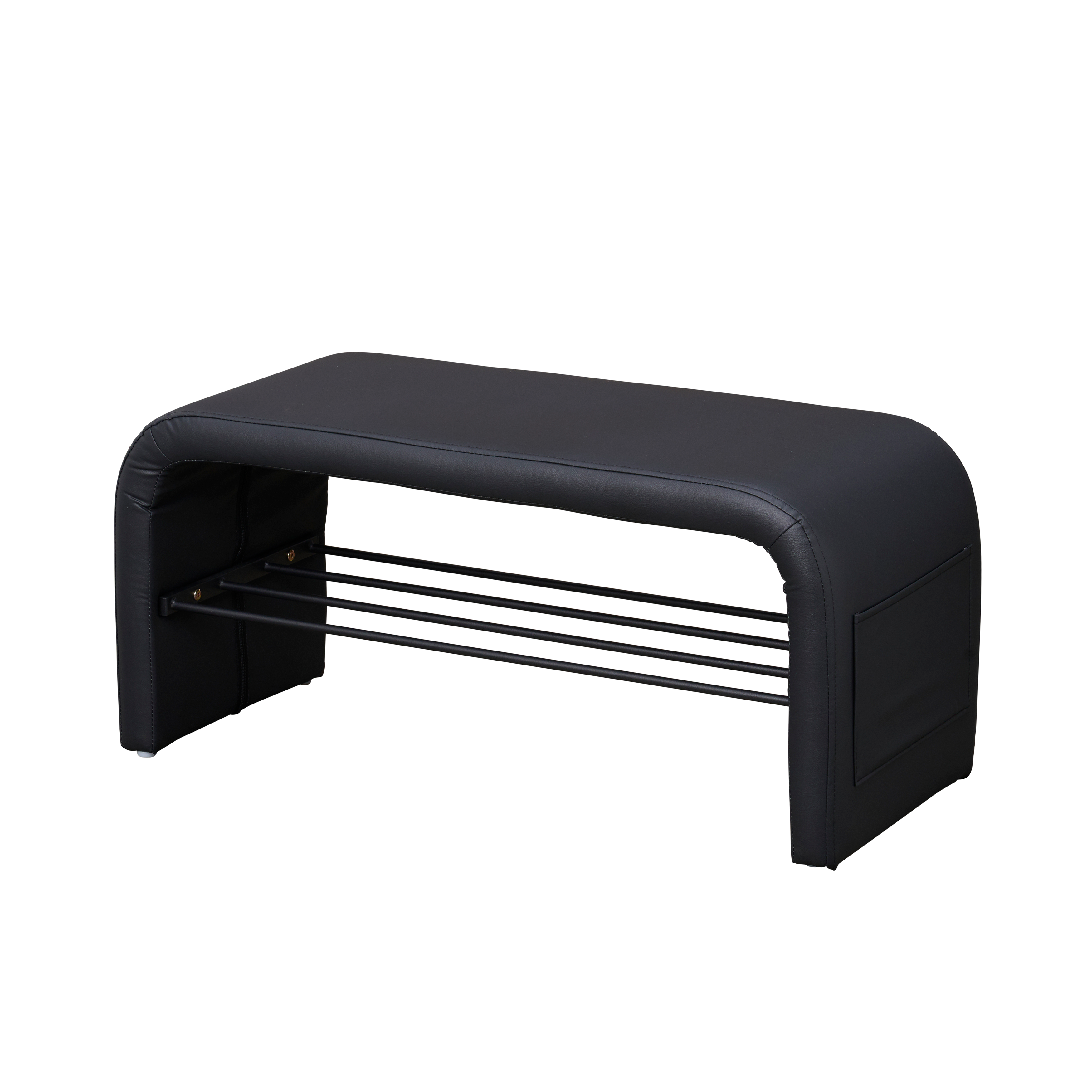 Samy Shoe Bench 0.8m - Black (Pet Friendly)