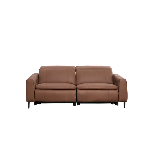 Clyde Right Arm Power Recliner Unit - Pecan Brown (Top Grain Leather) - 39