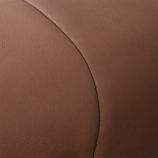 Clyde 4 Seater Power Recliner Sofa - Pecan Brown (Top Grain Leather) - Zero Wall - 25