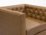 Cadencia 3 Seater Sofa with Cadencia Armchair - Tan (Faux Leather) - 12