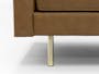 Cadencia 3 Seater Sofa with Cadencia Armchair - Tan (Faux Leather) - 6