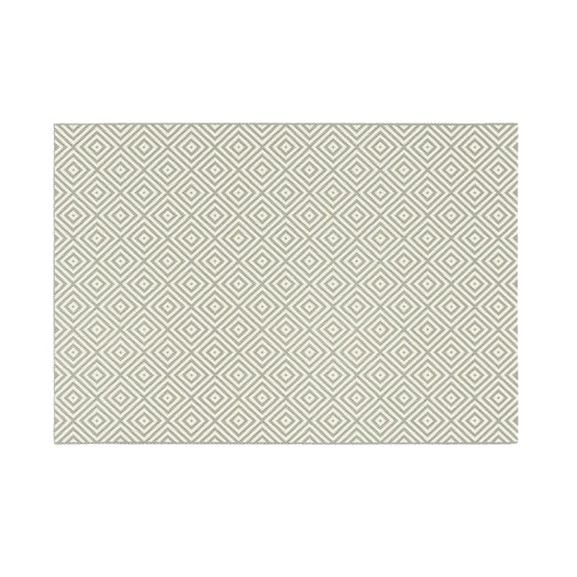 Essenza Flatwoven Rug - Grey Diamonds (3 Sizes) - 1 - Patterned tile, geometric design, abstract art, modern wallpaper