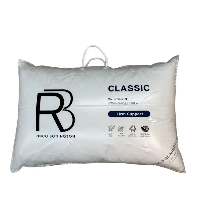 Rinco Bonington Classic Pillow (2 Types) - 5 - Micro fiber, firm support, easy care, anti-allergenic, air fresh