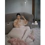 Bodyluv PO-ONG Blanket - Almond Cream & Indi Pink (2 Sizes) - 3
