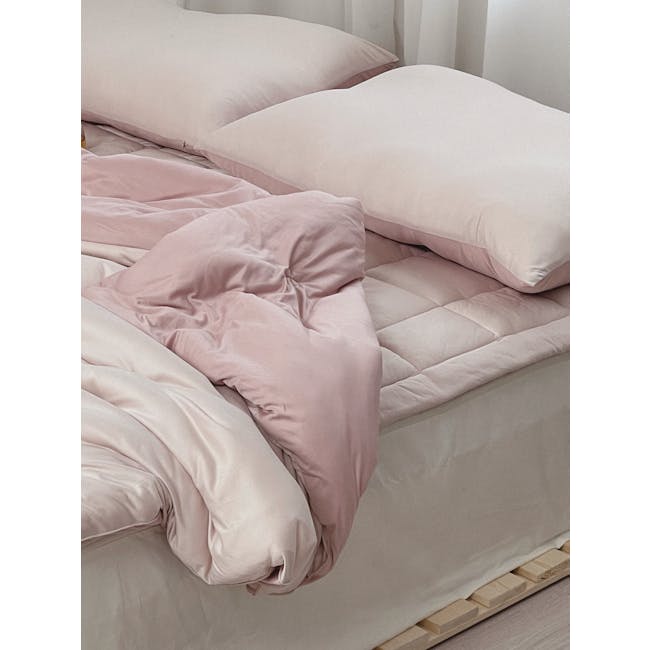 Bodyluv PO-ONG Blanket - Almond Cream & Indi Pink (2 Sizes) - 4