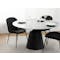Octavia Round Dining Table 1.35m in Black Diamond (Sintered Stone) with 4 Lennon Dining Chairs in Dark Grey and Elephant - 1