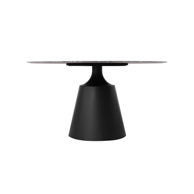 Octavia Round Dining Table 1.35m - Black Diamond (Sintered Stone) - 3