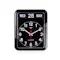 TWEMCO Analog Calendar Flip Wall Clock - Black