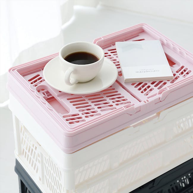 Kono Foldable Storage Basket 18L - White - 4