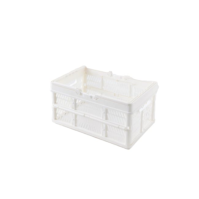 Kono Foldable Storage Basket 18L - White - 1