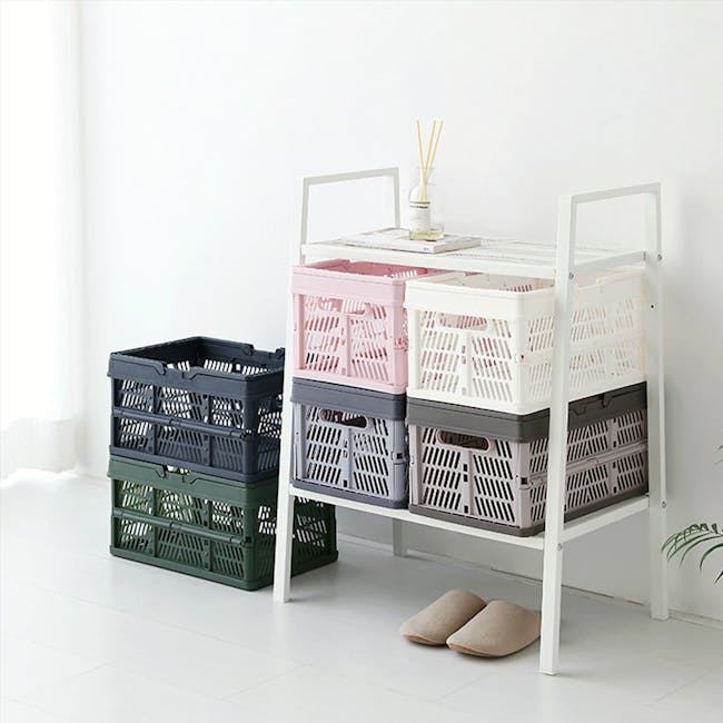 Kono Foldable Storage Basket 18L - White - 8