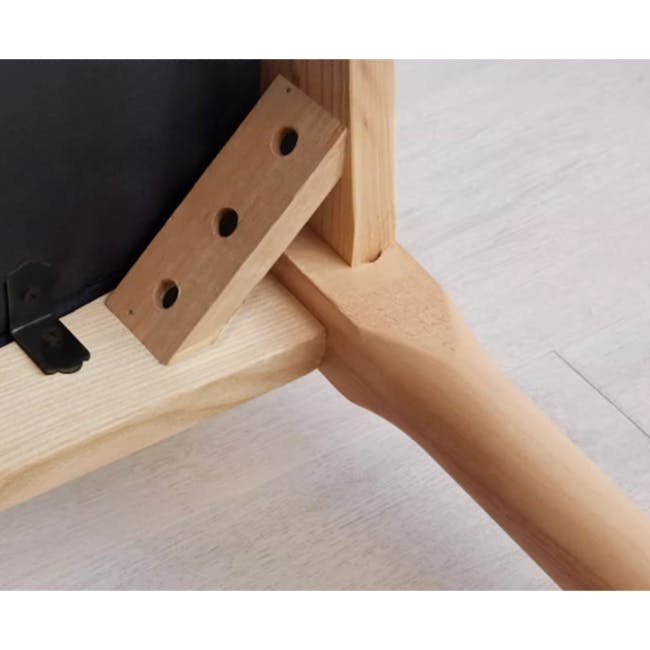 Wayn Chair - Oak, Tan (Faux Leather) - 9