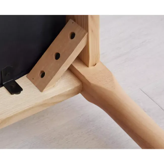 Wayn Chair - Oak, Tan (Faux Leather) - 9