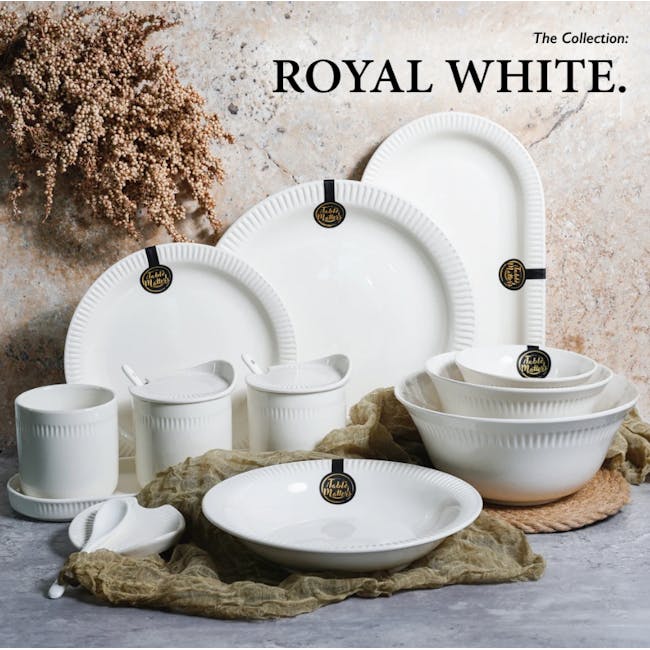 Table Matters Royal White Rice Bowl - 6