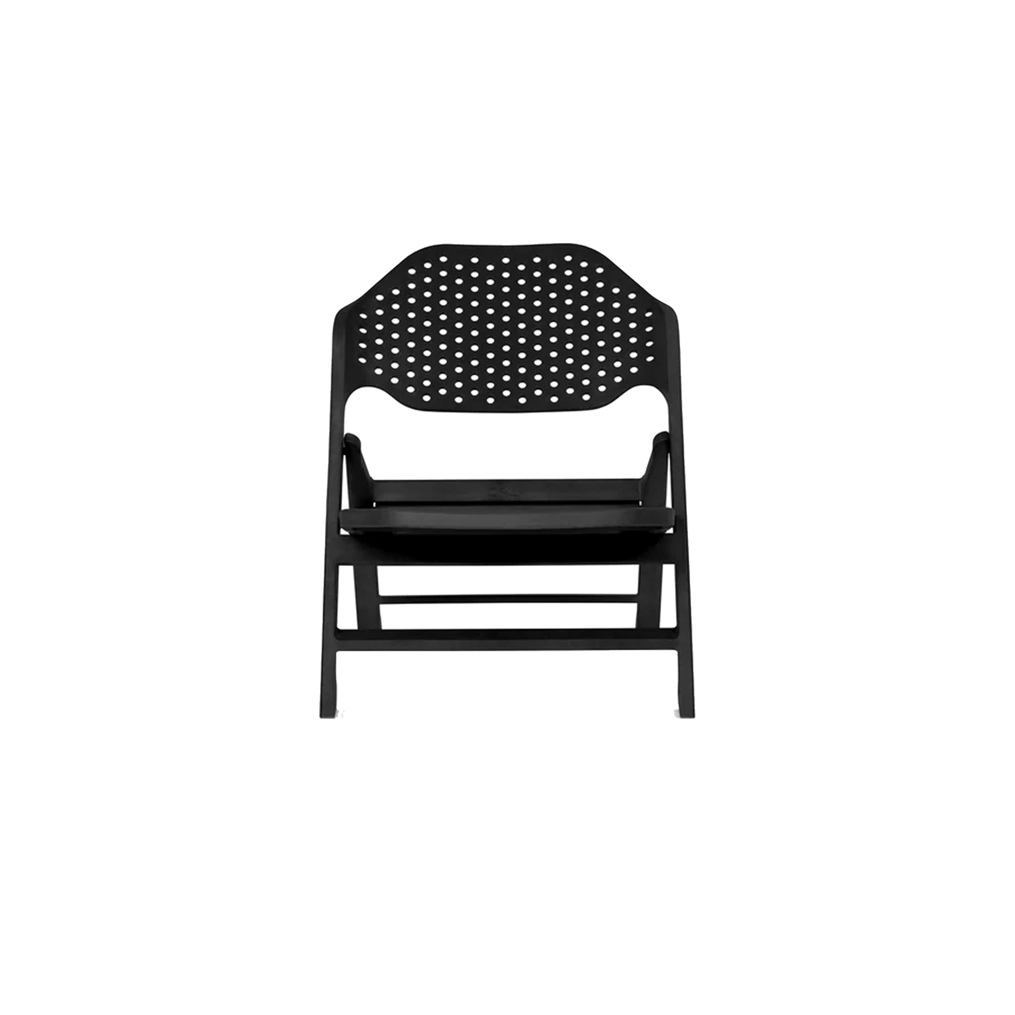 Cala Foldable Outdoor Lounge Chair - Moon Black