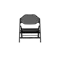 Cala Foldable Outdoor Lounge Chair - Moon Black