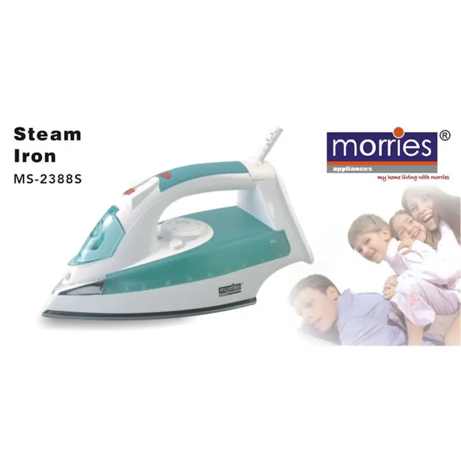 MORRIES Steam Iron with Spray Function - 2000W - 4 - Steam iron, Morries appliances, MS-2388S, family-friendly design
