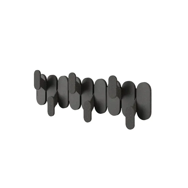 Tempo 6 Wall Hook - Black - 1