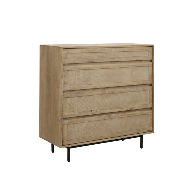 Maia Rattan 4 Drawer Chest 1.05m - 2