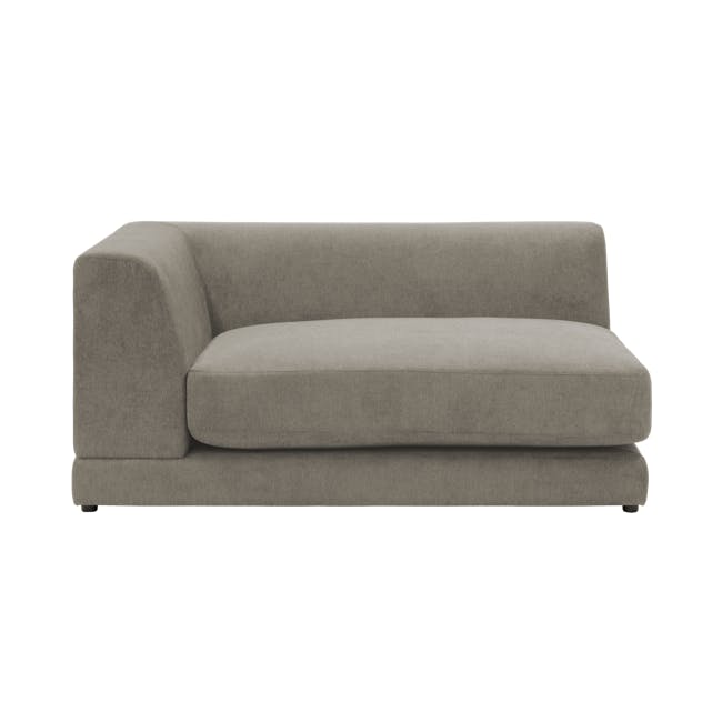 Abby Chaise Lounge Sofa - Taupe - 5