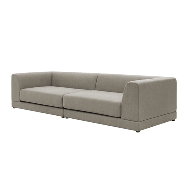 Abby Chaise Lounge Sofa - Taupe - 8