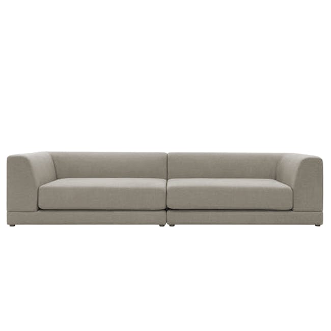 Abby Chaise Lounge Sofa - Taupe - 11