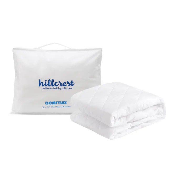 Hillcrest ComfyLux Fitted Mattress Protector (4 Sizes) - 1 - Hillcrest Bed Linen & Bedding Collection, ComfyLux Duo-Side