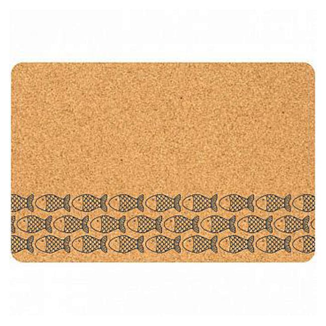 Fish Rectangle Placemat Brown (Set of 4) - 0