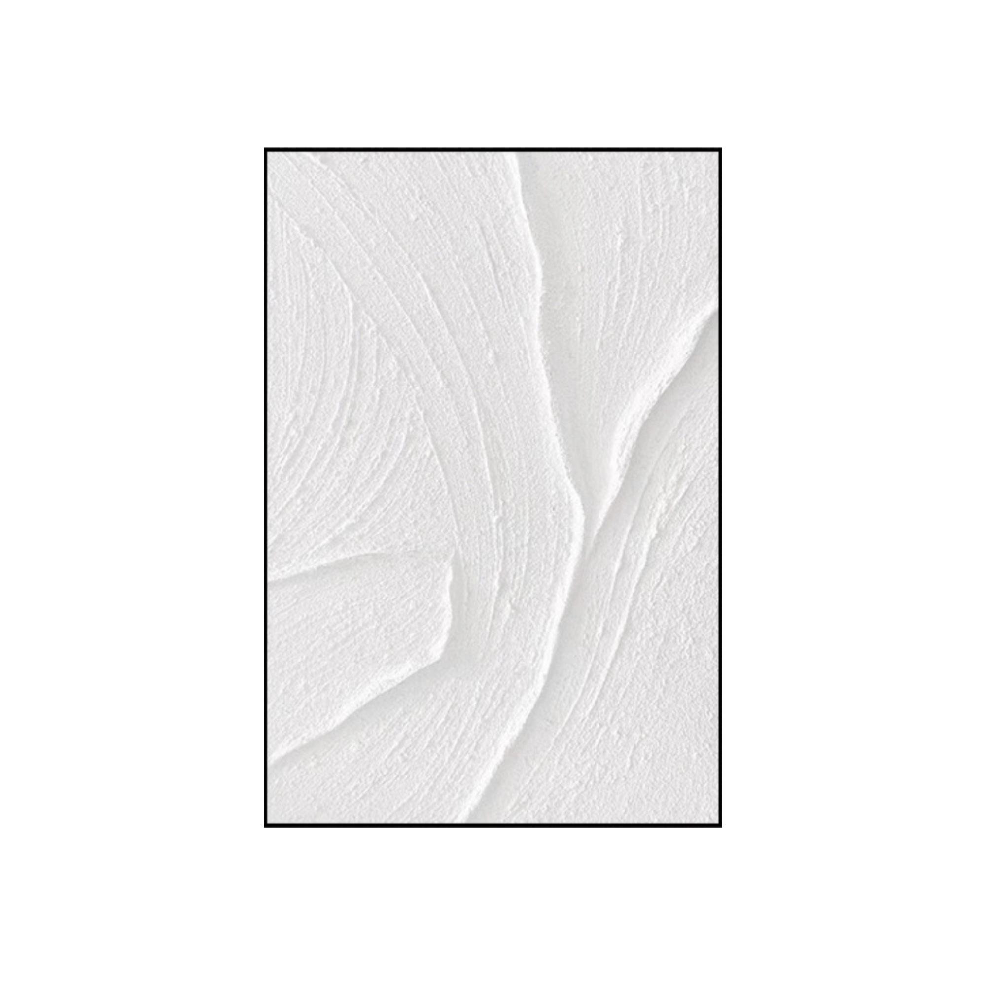 White Veil 3D Textured Painting 60 x 80 cm