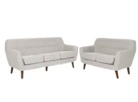 Emma 3 Seater Sofa with Emma 2 Seater Sofa - Sand