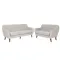 Emma 3 Seater Sofa with Emma 2 Seater Sofa - Sand